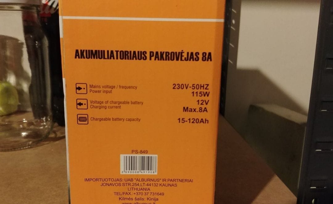 Akumuliatoriaus pakrovėjas — 3