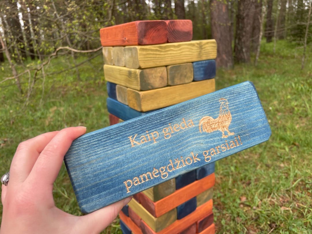 Jenga XXL (su užduotimis) — 2